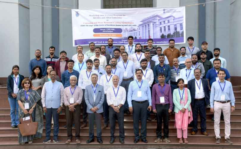 Jamshedpur: सीएसआईआर-एनएमएल में "जंग और घर्षण रोधी कोटिंग प्रौद्योगिकी" पर कार्यशाला एवं प्रशिक्षण कार्यक्रम आयोजित
