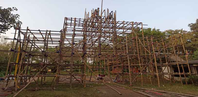 Bahragoda: श्मशान काली पूजा की भव्य तैयारी में जुटे मां तारा संघ के सदस्य