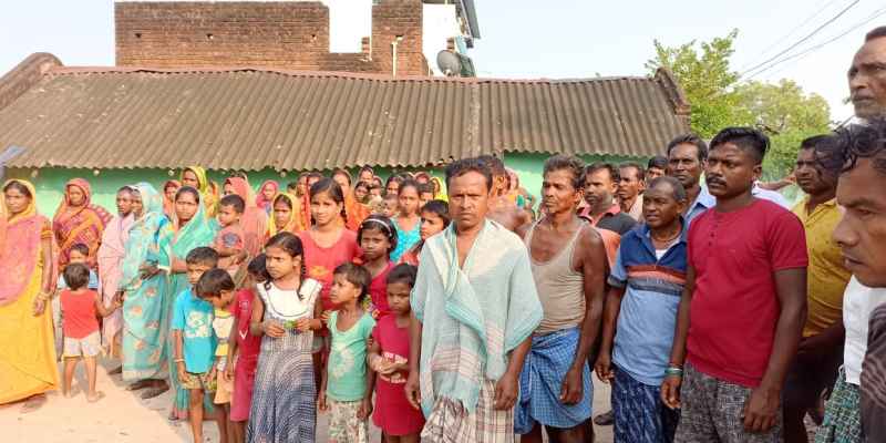 Bahragoda:  कांठुलिया गांव में आंगनबाड़ी केंद्र के नए भवन के निर्माण स्थान का ग्रामीणों ने जताया विरोध