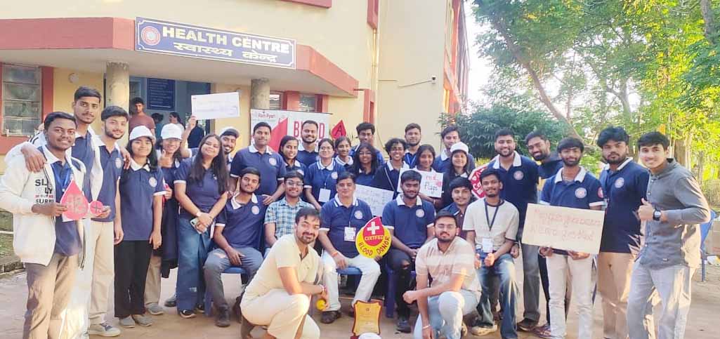 BIT मेसरा की NSS इकाई ने रक्तदान शिविर का किया आयोजन