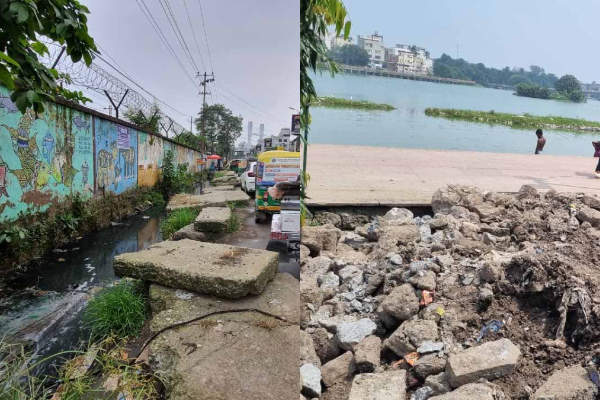 रांची रेलवे स्टेशन व बड़ा तालाब परिसर की बदहाली से बढ़ रहा संक्रमण का खतरा