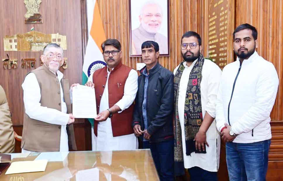 युवाओं की समस्या को लेकर युवा राजद ने राज्यपाल से की मुलाकात