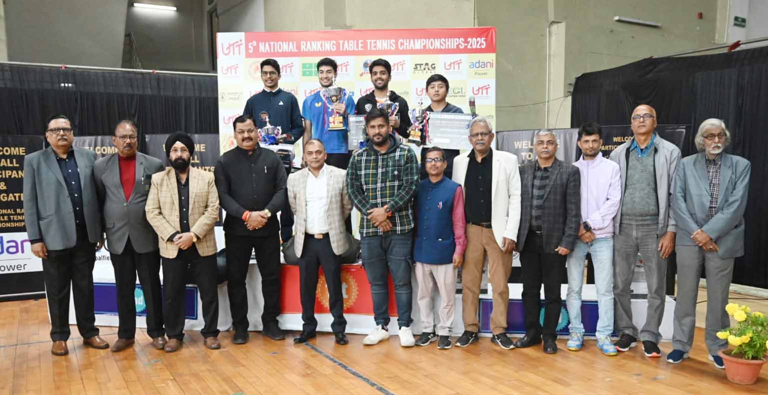 रांची में टेबल टेनिस का शानदार समापन, पायस व सुतिर्था बने चैंपियन