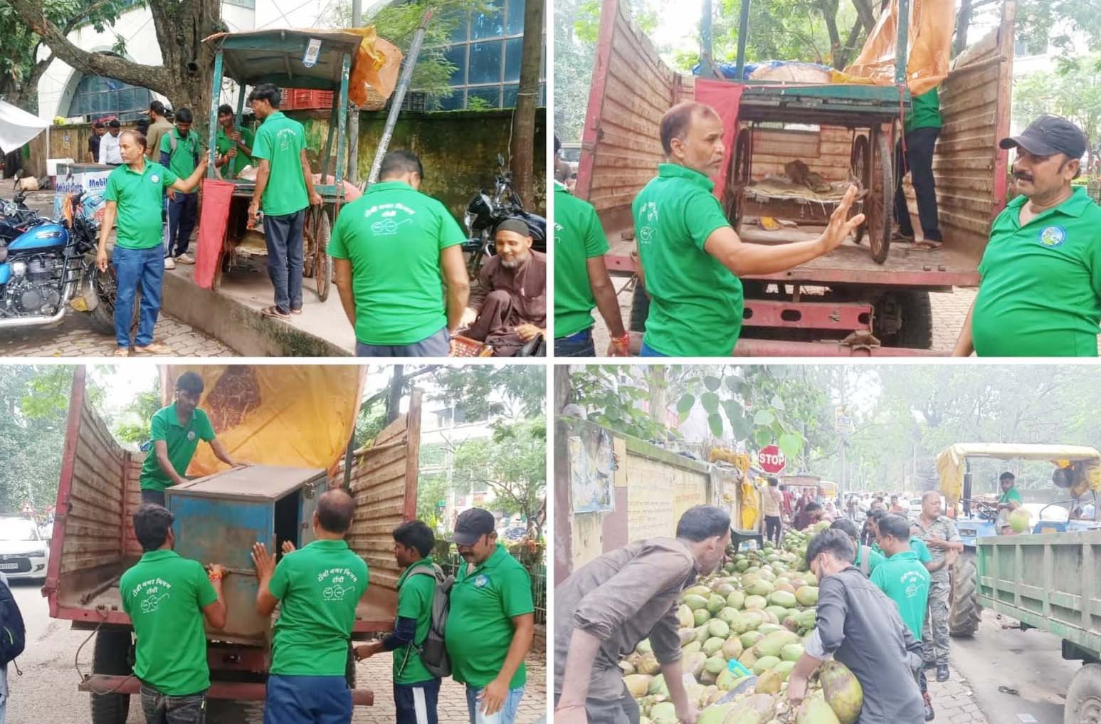 नगर निगम का चला डंडा: अरगोड़ा और कचहरी से हटाया गया अवैध कब्जा