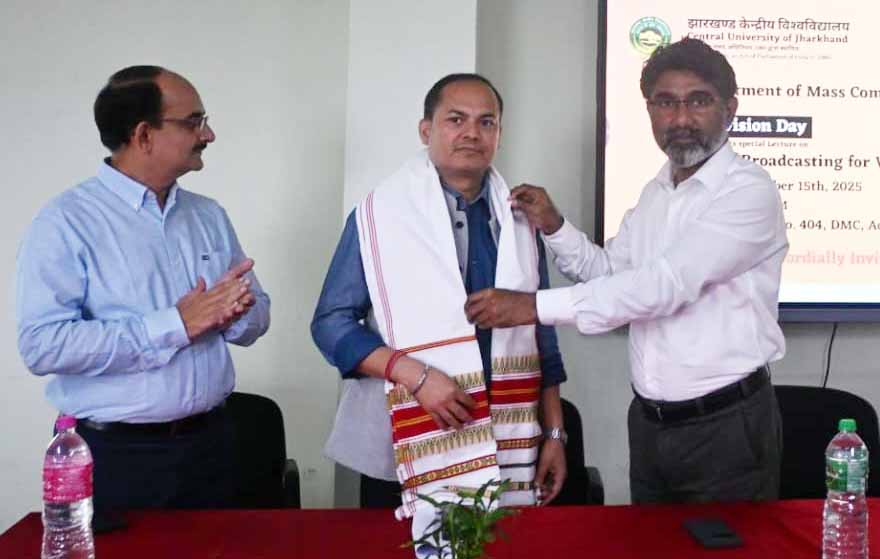सीयूजे जनसंचार विभाग ने मनाया दूरदर्शन का स्थापना दिवस