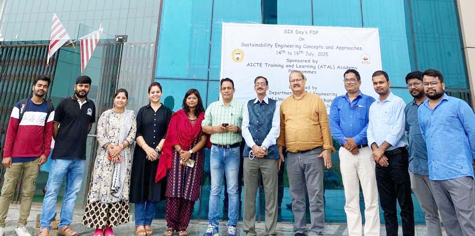 सीयूजे में एआईसीटीई-एटीएएल प्रायोजित सस्टेनेबिलिटी इंजीनियरिंग एफडीपी का समापन समारोह