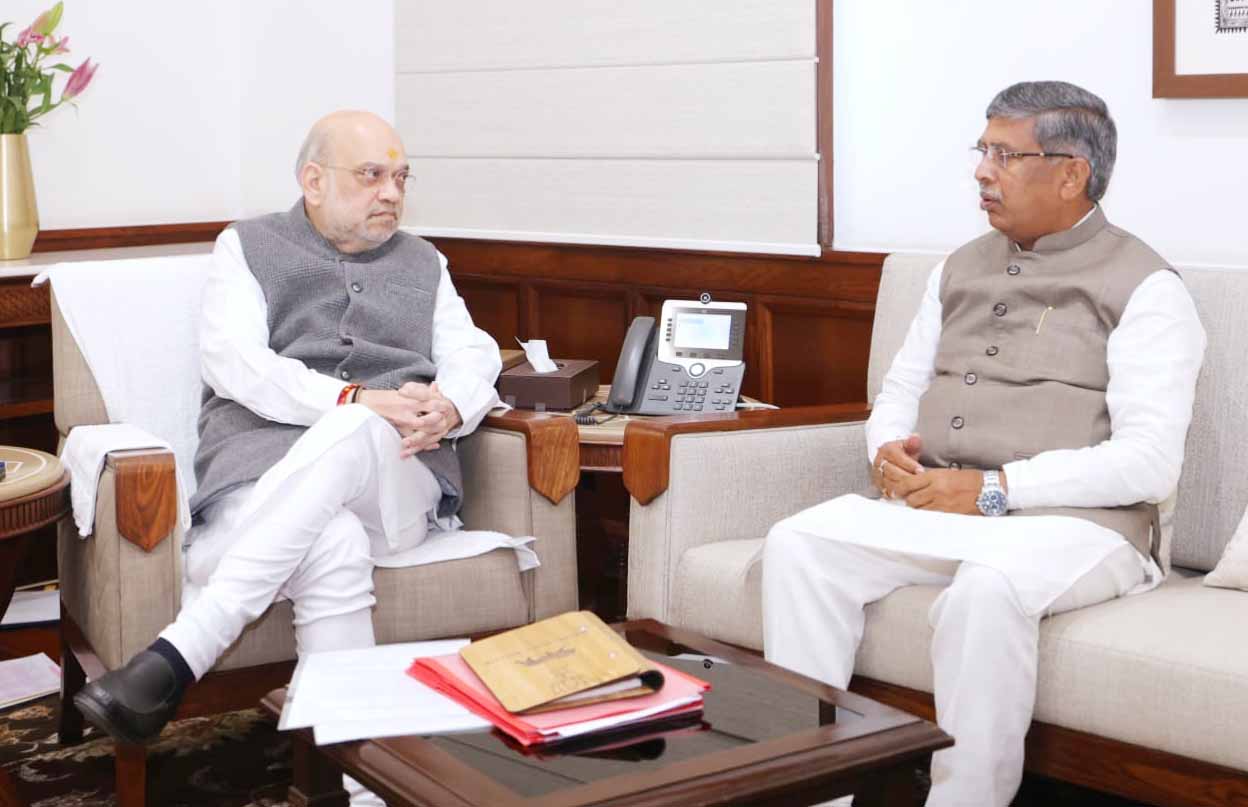 गृह मंत्री अमित शाह से मिले प्रदेश भाजपा के कार्यकारी अध्यक्ष