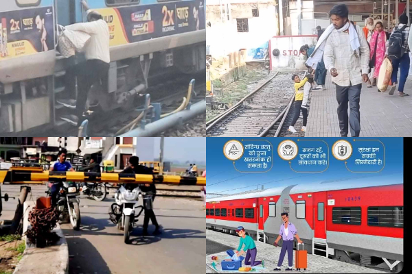 रांची रेलवे स्टेशन पर बढ़ती यात्रियों की लापरवाही बन रही जानलेवा