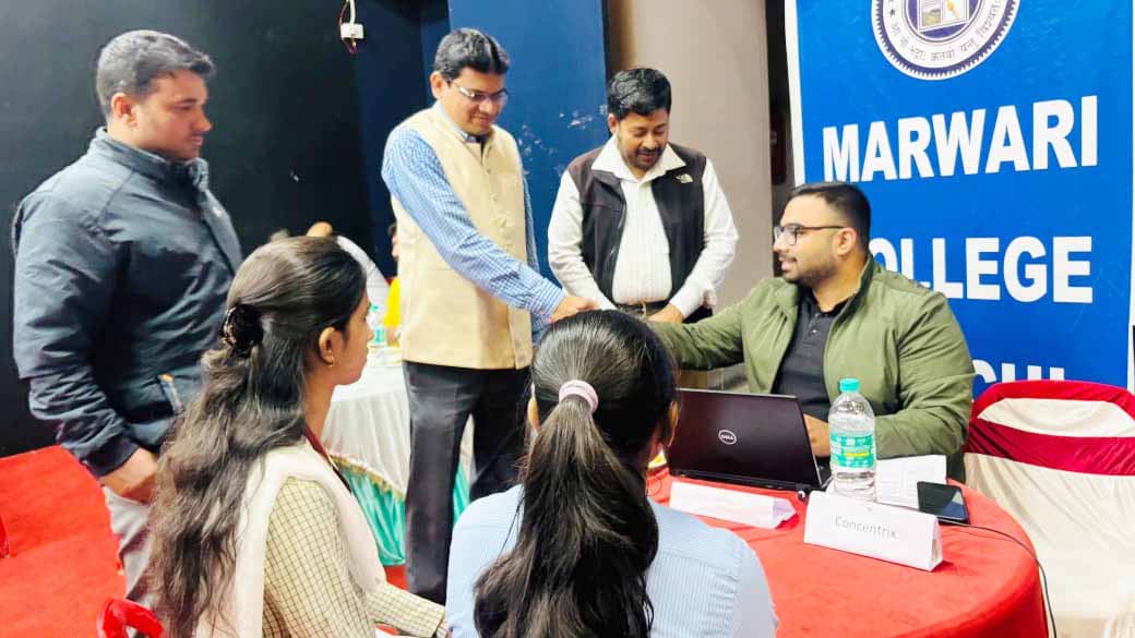 मारवाड़ी कॉलेज के मेगा प्लेसमेंट ड्राइव में 174 अभ्यर्थियों का चयन