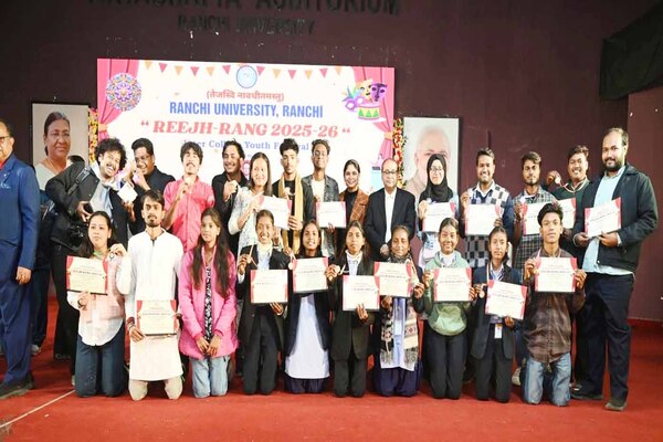 रांची विवि का इंटर कॉलेज युवा महोत्सव रीझ-रंग का सफलतापूर्वक समापन