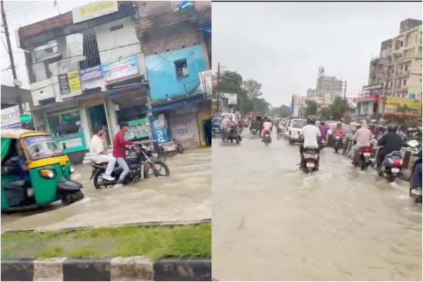 पंचशील नगर फिर से जलमग्न- नाला उफना, सड़कें बनीं नदी, प्रशासन मौन