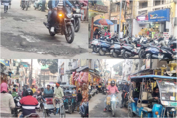 रोजाना करोड़ों का व्यापार, फिर भी बदहाल अपर बाजार महावीर चौक, सड़कों व सुविधाओं में शून्य निवेश