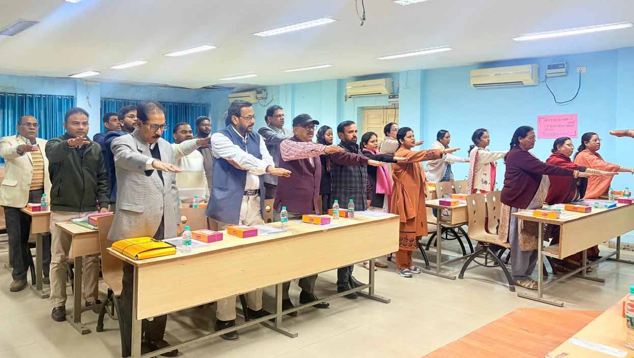 मारवाड़ी महाविद्यालय में संविधान दिवस समारोह का आयोजन