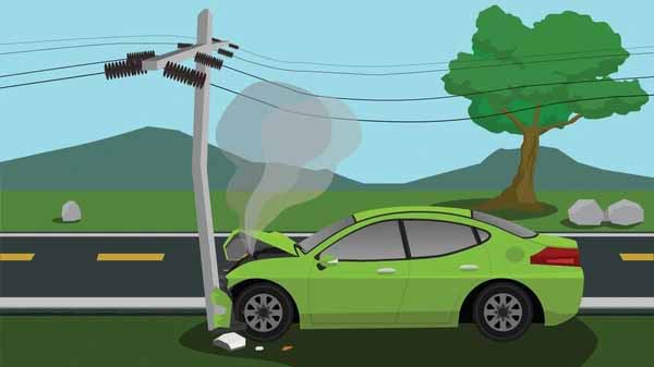 रांची : वाहन के धक्के से 33 केवी लाइन का पोल क्षतिग्रस्त, 5 घंटे से बिजली गुल