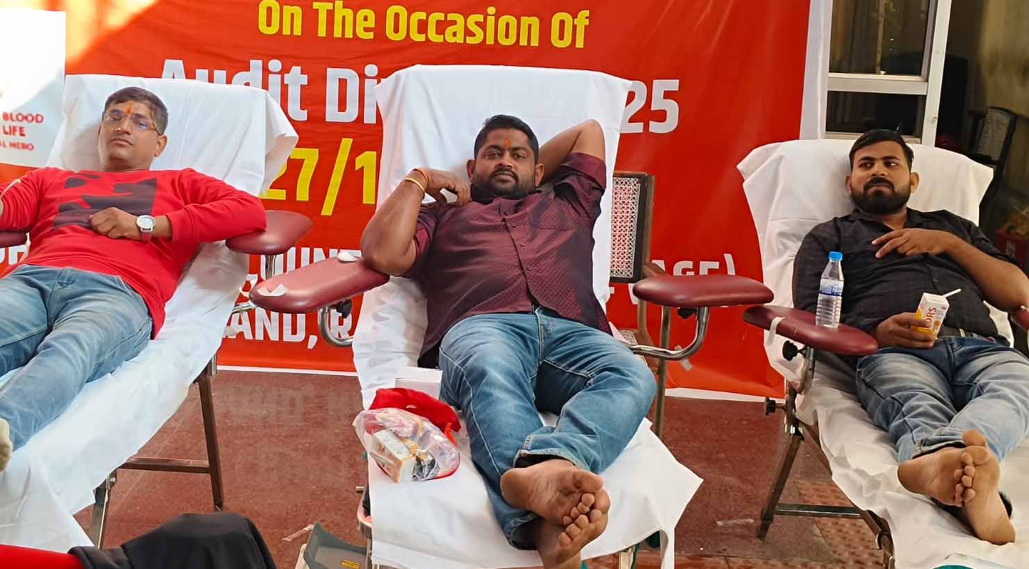 रांची में ऑडिट सप्ताह के अंतर्गत रक्तदान शिविर आयोजित, 25 यूनिट रक्त एकत्र