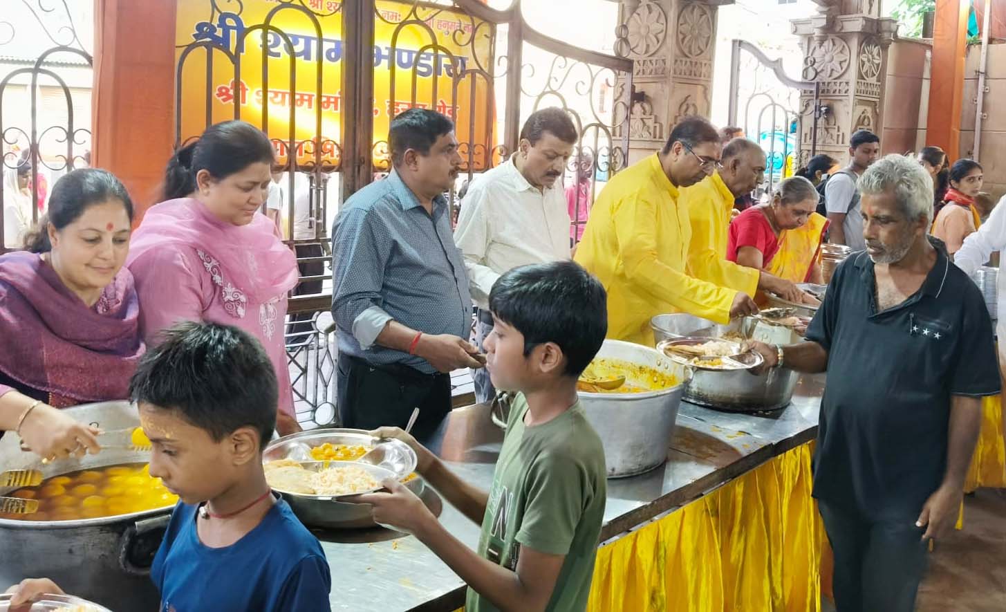 168वां श्री श्याम भंडारा हर्षोल्लास के साथ सम्पन्न