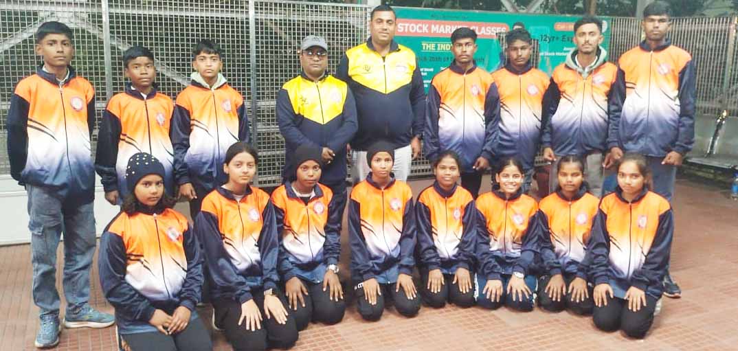 झारखंड जूनियर थ्रोबॉल टीम बदलापुर के लिए रवाना