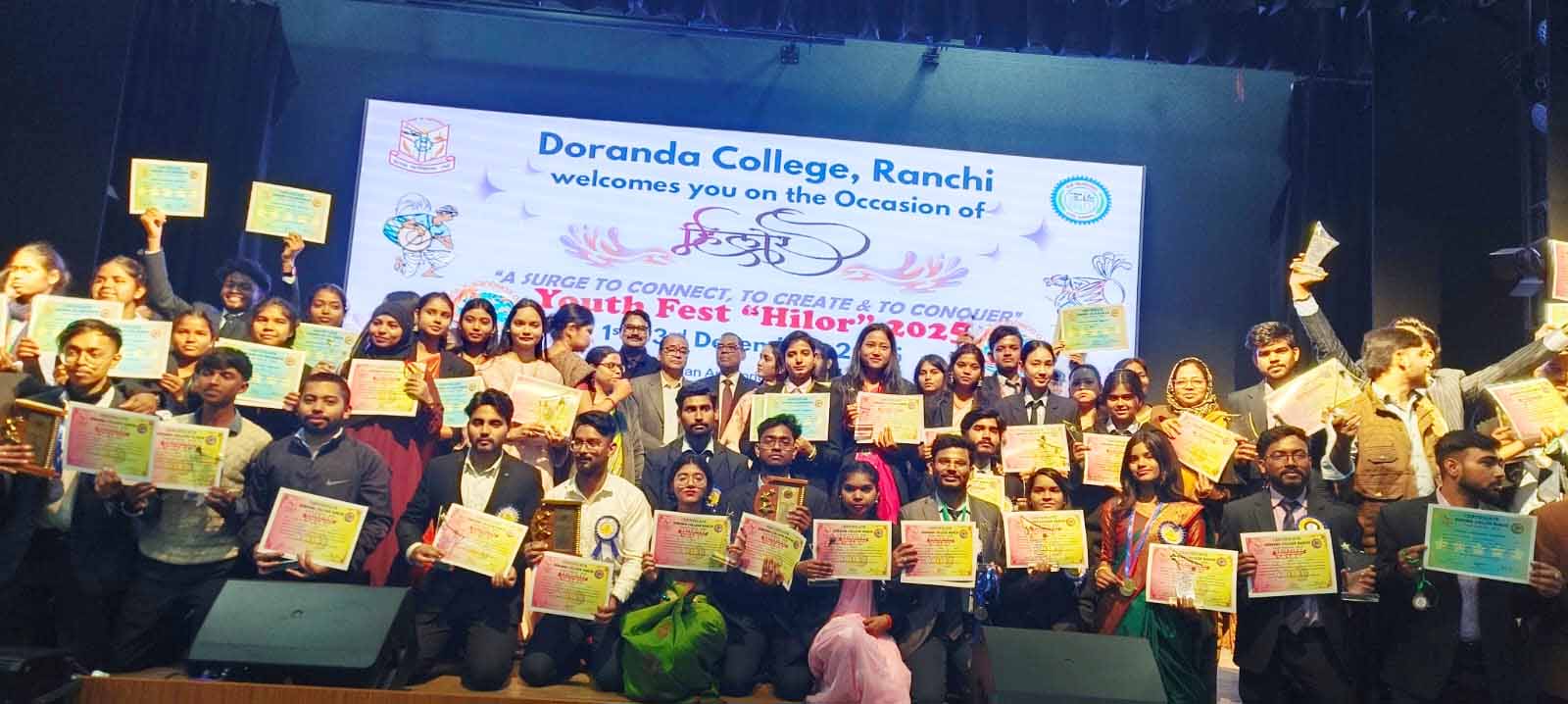 डोरंडा कॉलेज में तीन दिवसीय युवा महोत्सव 'हिलोर' का भव्य समापन