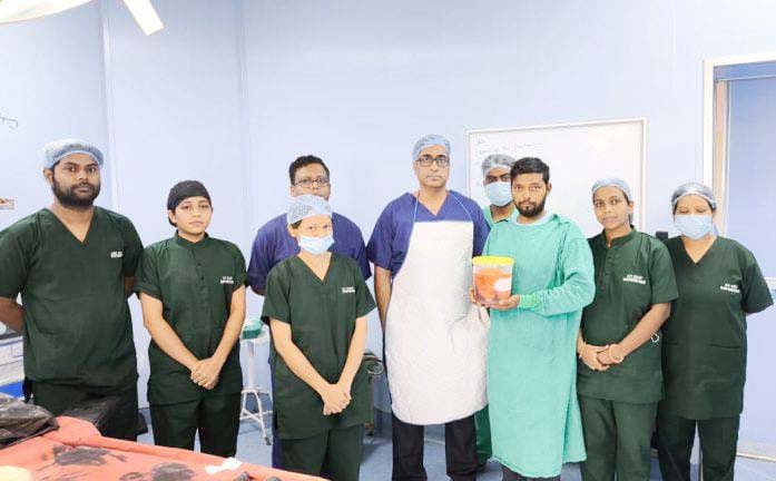 सदर अस्पताल में 2.5 किलो के ट्यूमर का सफल ऑपरेशन