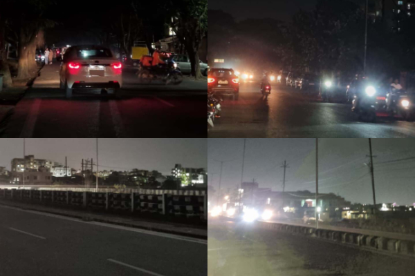 रांची स्मार्ट सिटी की सड़कों पर अंधेरा, स्ट्रीट लाइट ठप