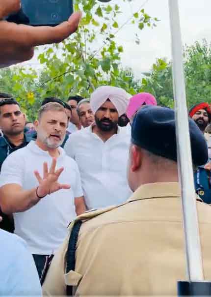 भारत-पाक बॉर्डर के गांवों की ओर जाने से रोका, नाराज राहुल गांधी ने अधिकारियों से पूछा, क्या यह भारत नहीं है
