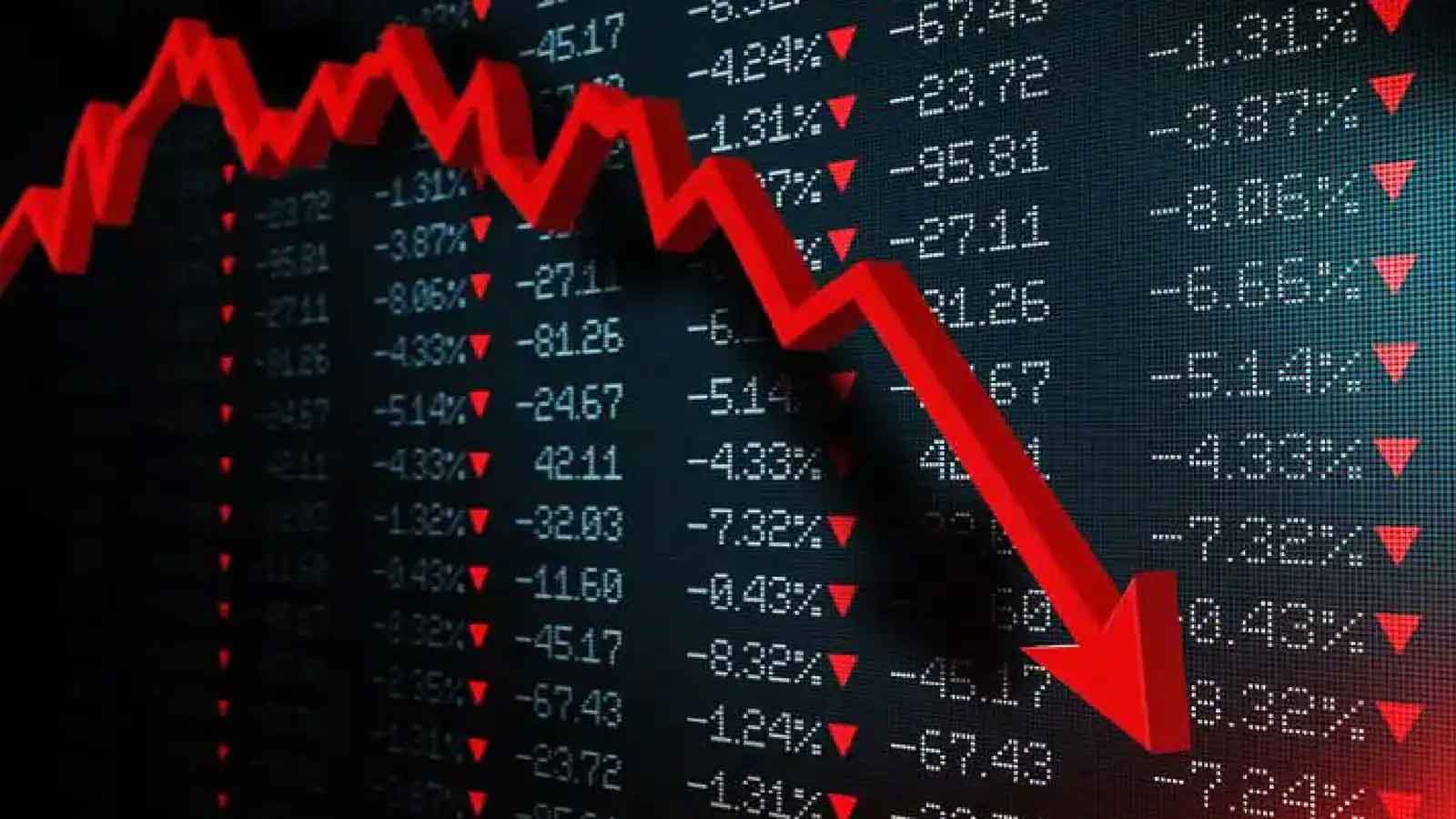 शेयर बाजार धड़ाम, निवेशकों के 10.12 लाख करोड़ एक ही झटके में स्वाहा