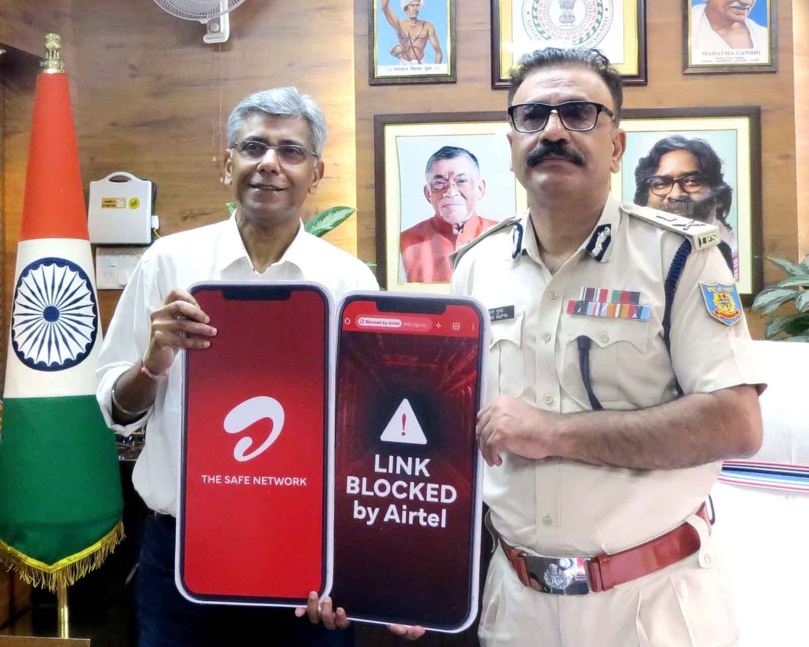Airtel के  CEO  ने डीजीपी से की मुलाकात, ऑनलाइन धोखाधड़ी के मामलों से निपटने पर हुई चर्चा
