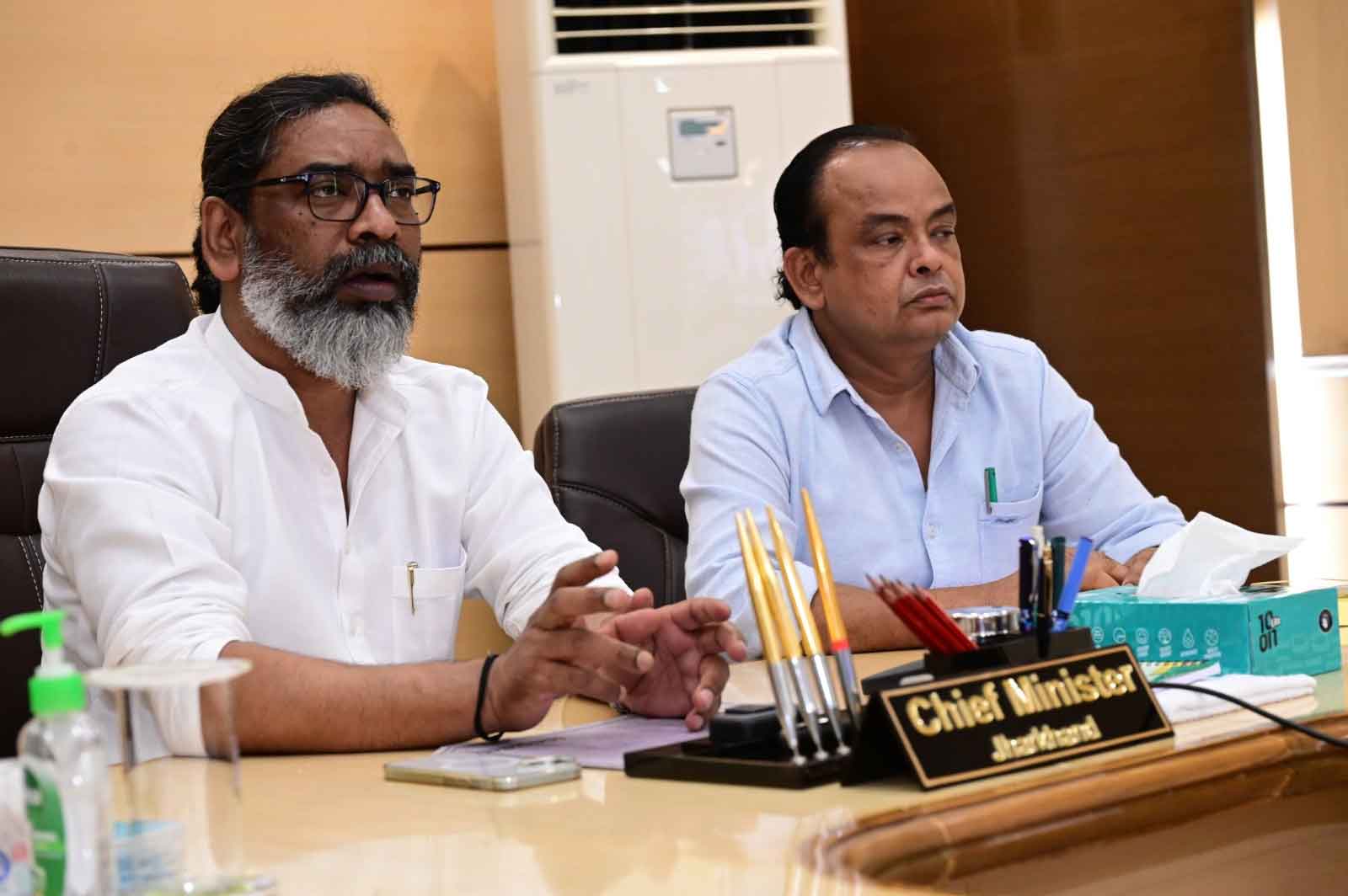 मुख्यमंत्री हेमंत सोरेन का निर्देश, भारी बारिश को देखते हुए अलर्ट मोड में रहें अधिकारी