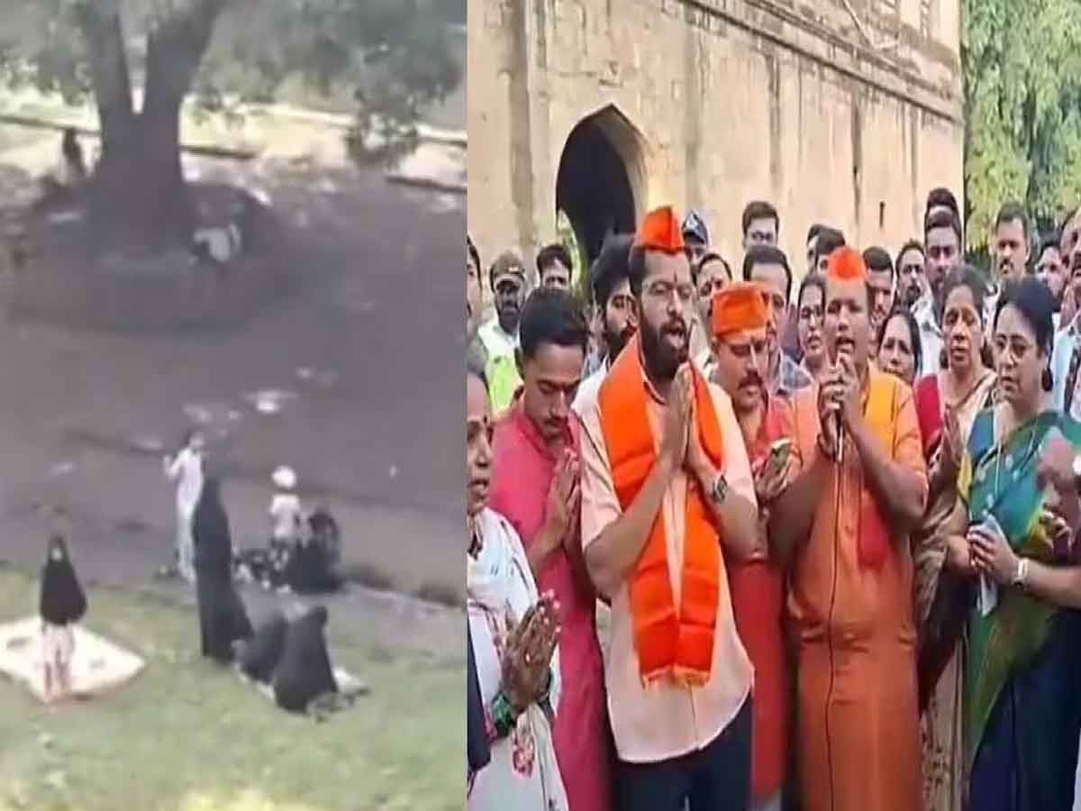 पुणे : ऐतिहासिक शनिवार वाडा में मुस्लिम महिलाओं ने नमाज पढ़ी, हिंदुओं ने गौमूत्र छिड़ककर शुद्धिकरण किया