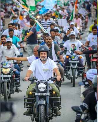 राहुल गांधी ने तेजस्वी के साथ पूर्णिया के ढाबे में चाय पी, मैगी और कुरकुरे खाये, ग्रामीण व दुकानदार अचंभित रह गये