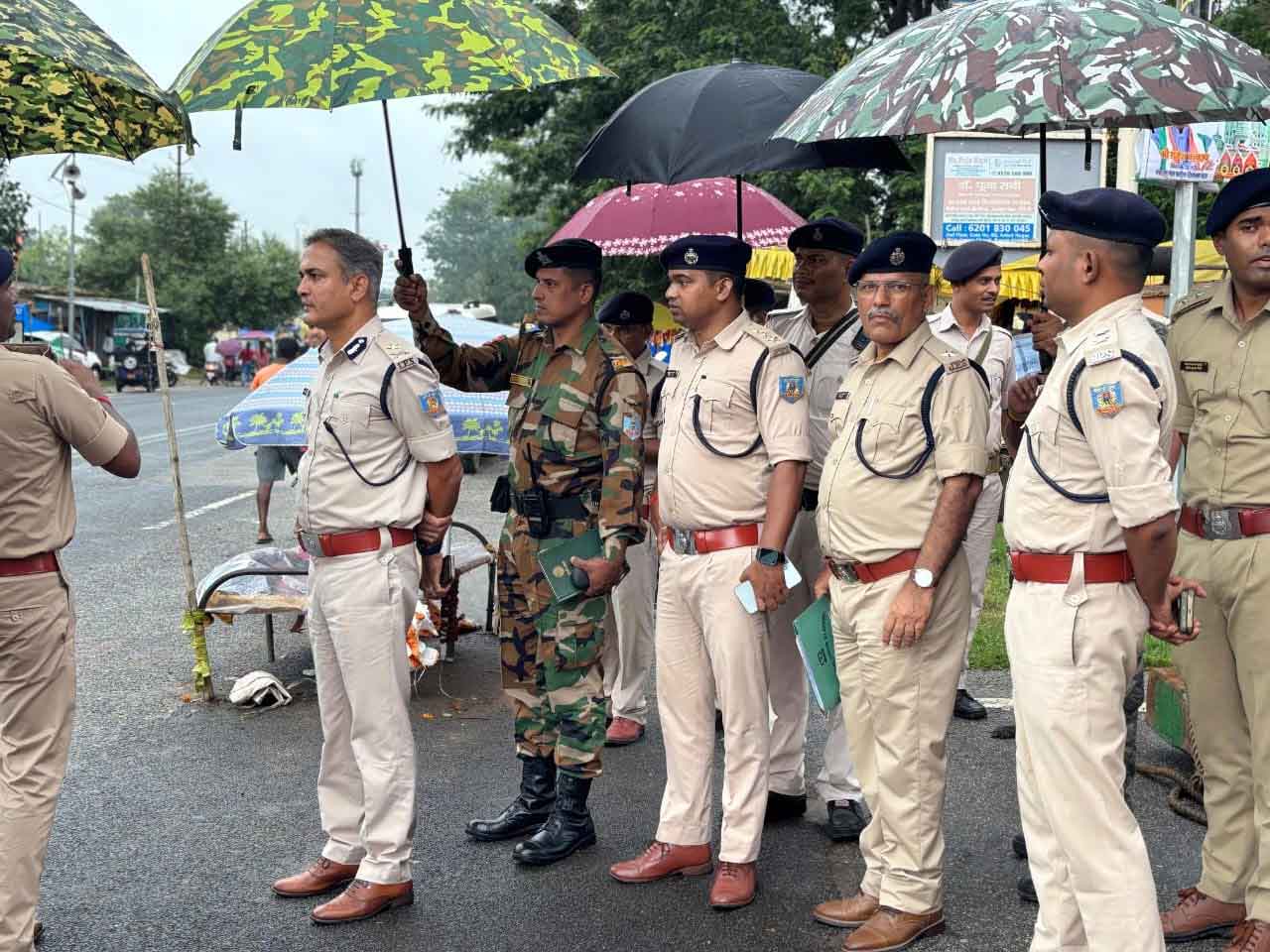 आईजी मनोज कौशिक ने ऐतिहासिक जगन्नाथपुर रथयात्रा की सुरक्षा व्यवस्था का किया जायजा