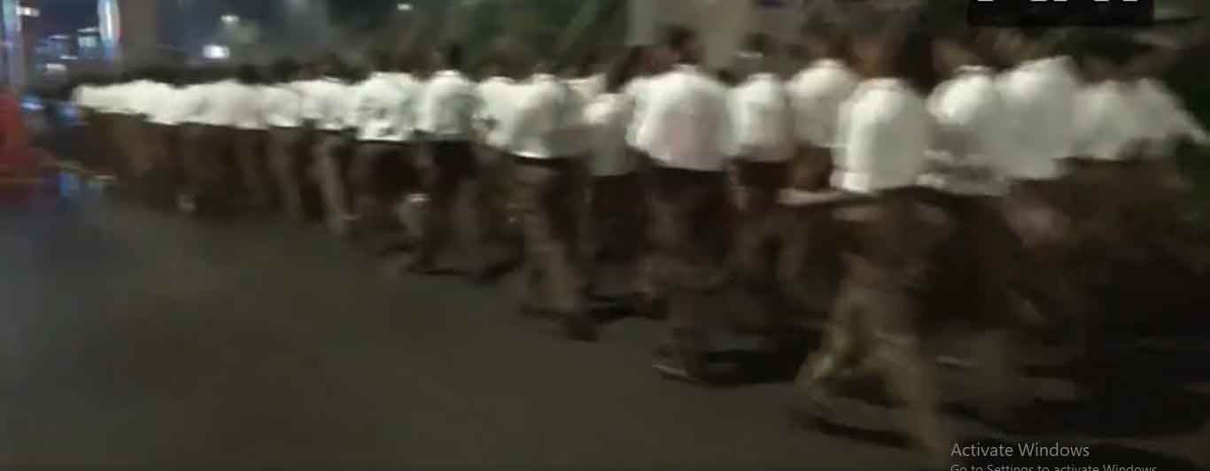 आरएसएस के 100 वर्ष पूरे, नागपुर में स्वयंसवकों ने  पथ संचलन किया, मोहन भागवत   कार्यक्रम में शामिल हुए