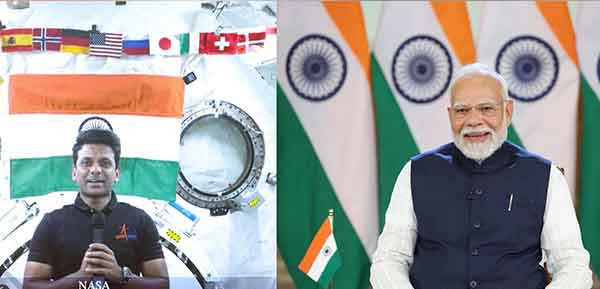 पीएम मोदी ने  ग्रुप कैप्टन शुभांशु शुक्ला से बात की, पूछा, अंतरिक्ष से भारत कैसा दिखता है, जवाब मिला, बहुत भव्य