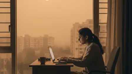 दिल्ली में वायु प्रदूषण जानलेवा स्तर  पर, 50 फीसदी कर्मचारियों के लिए वर्क फ्रॉम होम का आदेश