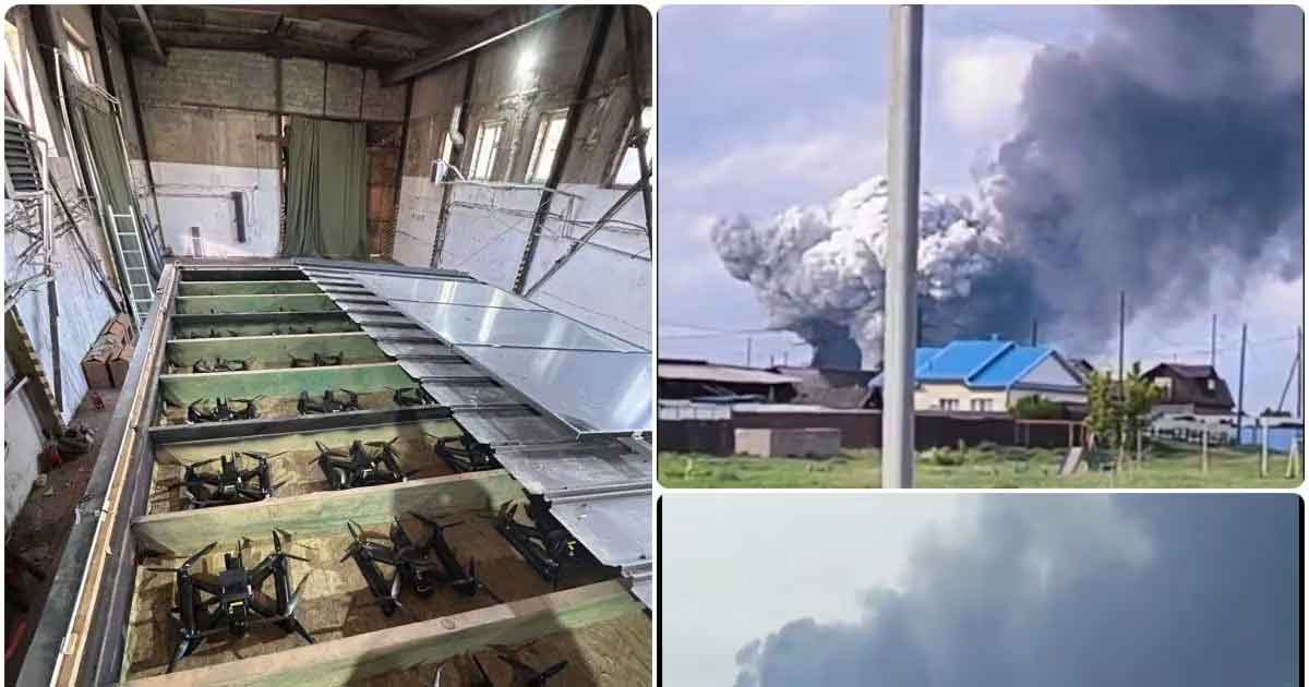 यूक्रेन का रूस पर बड़ा हमला, एसबीयू के हमले में 40 से भी अधिक रूसी लड़ाकू जेट्स तबाह!
