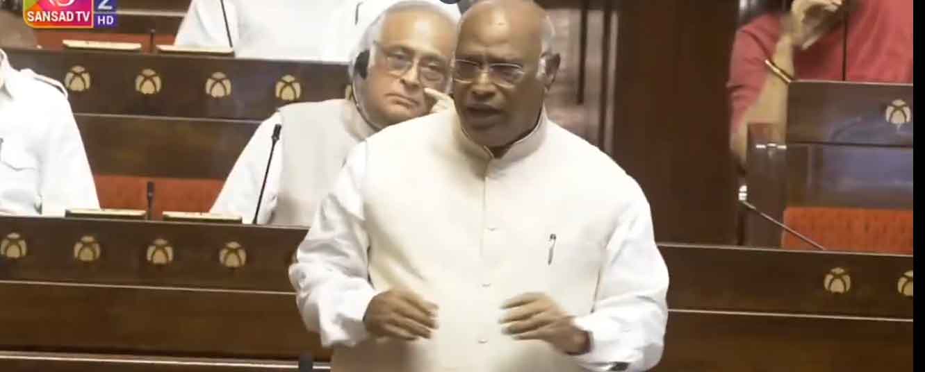 मल्लिकार्जुन खड़गे का राज्यसभा में सीआईएसएफ के जवानों की तैनाती का आरोप, उपसभापति ने नकारा