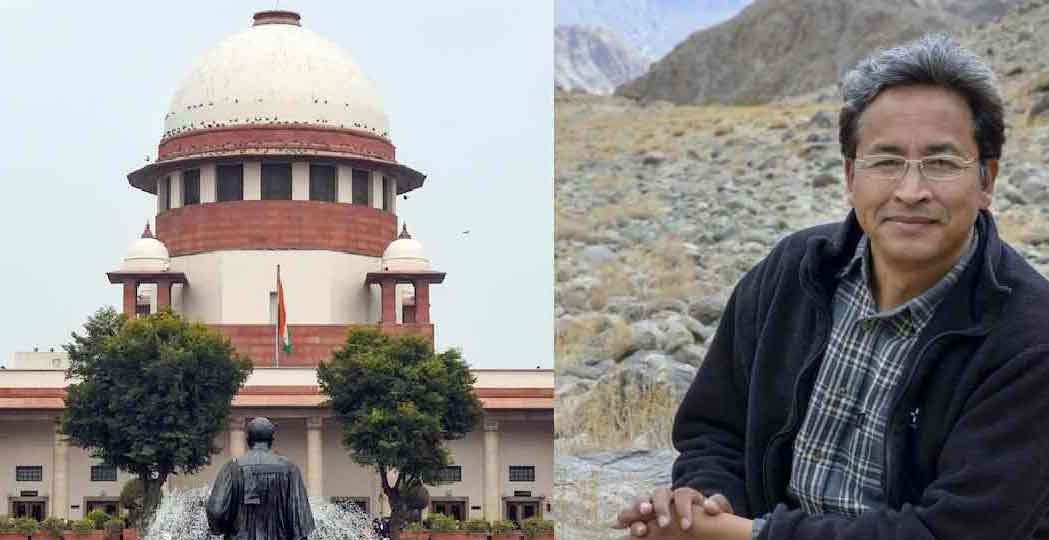 सुप्रीम कोर्ट ने गिरफ्तार किये गये सोनम वांगचुक के मामले में केंद्र सरकार को नोटिस भेजा