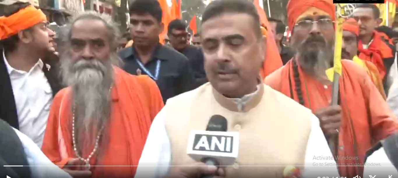 भाजपा और हिंदू संगठनों ने बंगाल में शौर्य दिवस रैली निकाली