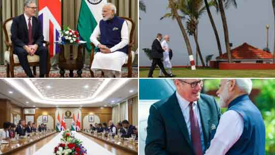पीएम मोदी  ने कीर स्टार्मर के साथ बैठक की, ट्रेड एग्रीमेंट पर मुहर लगी, विजन 2030 के तहत रिश्ते मजबूत करने पर जोर