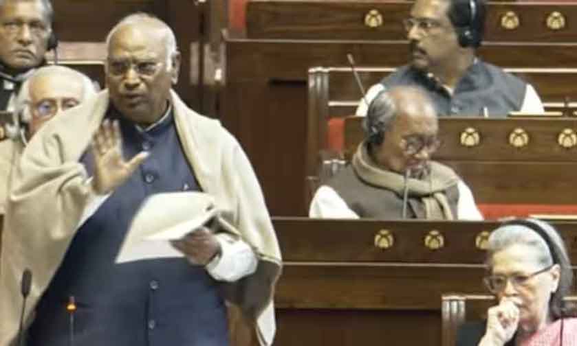 मल्लिकार्जुन खड़गे वंदे मातरम से इतर दलित समस्या, रुपये की गिरावट, चीन के दबदबे पर बोलने लगे, हंगामा