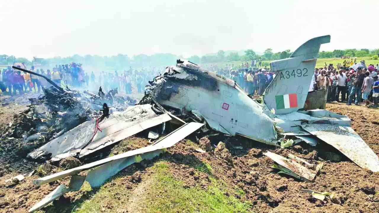 राजस्थान के चुरू में वायुसेना का विमान  दुर्घटनाग्रस्त,  मलबे से  दो शव बरामद