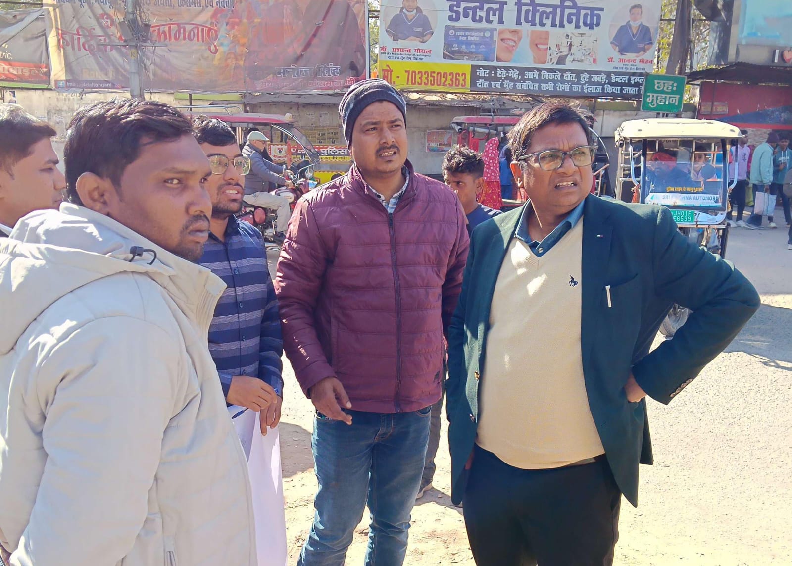 मेदिनीनगर का छह मुहान चौक बनेगा स्मार्ट ग्रीन जोन, रांची से आई टीम ने लिया जायजा