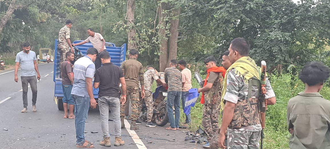 गिरिडीहः हरलाडीह में दो बाइक की भिड़ंत में 2 युवकों की मौत, 2 घायल