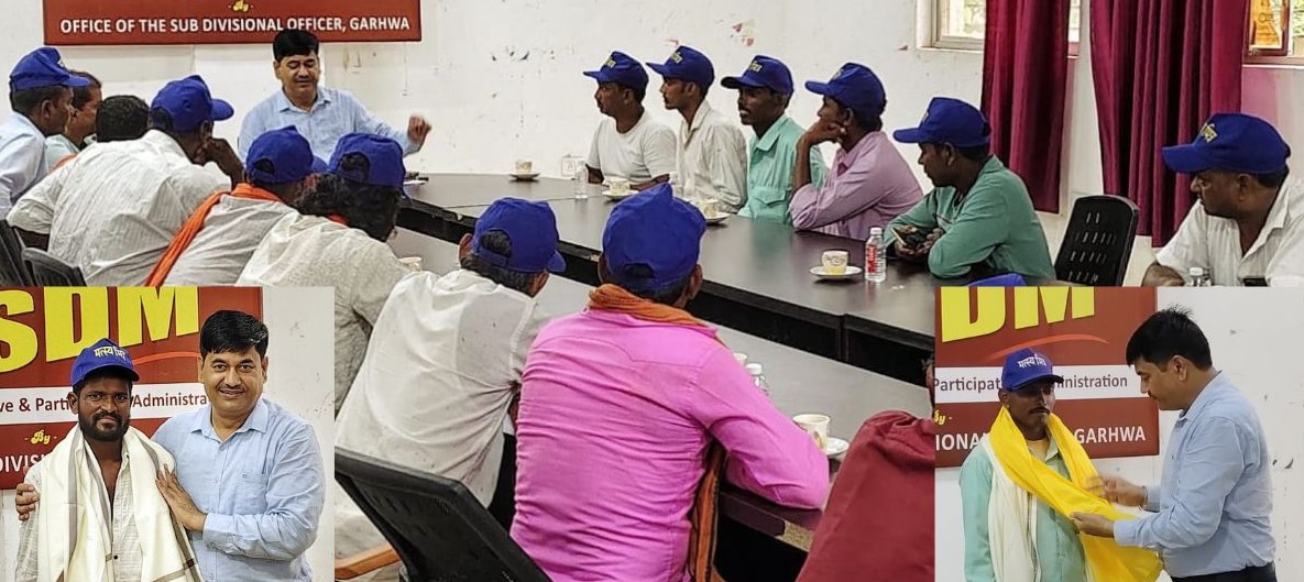 गढ़वा : कॉफी विद एसडीएम में पहुंचे गोताखोर, हुए सम्मानित