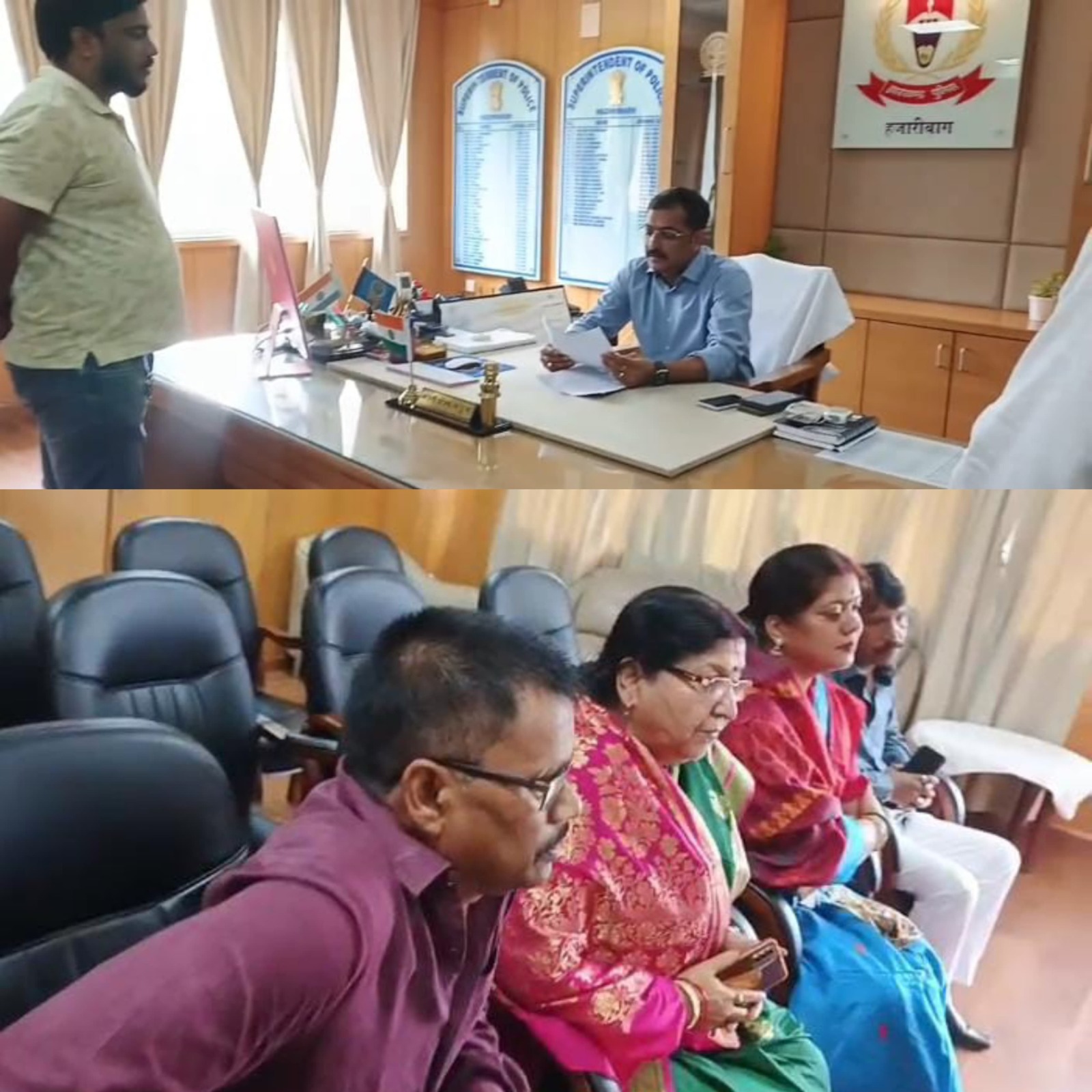 हजारीबागः भाजपा नेत्री एसपी से मिलीं, अपराधियों पर सख्त कार्रवाई की मांग