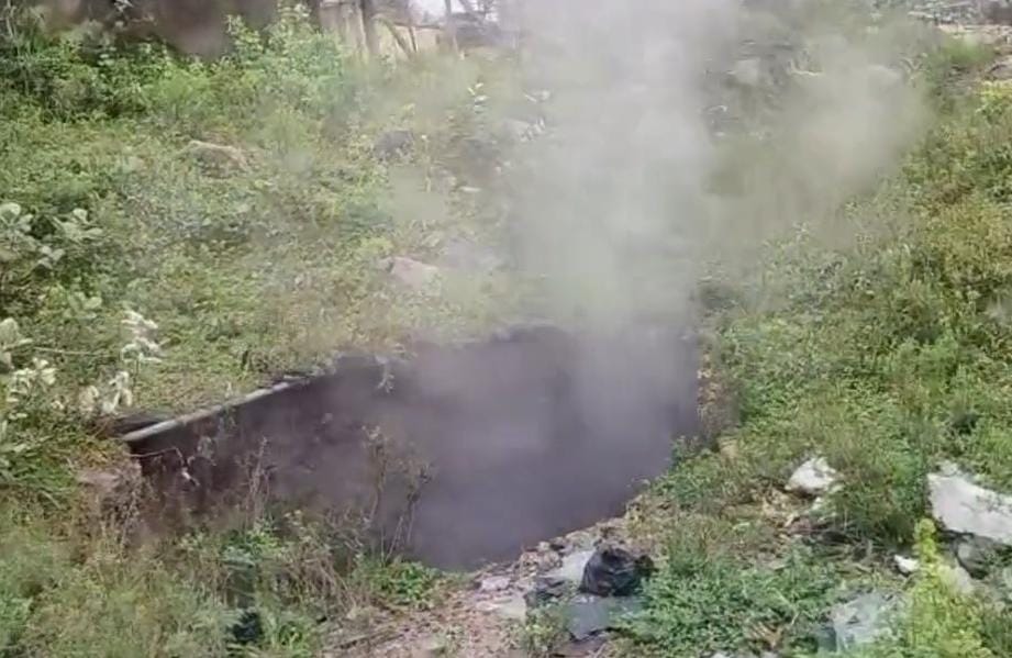 धनबादः BCCL कुसुंडा एरिया में बना गोफ, गैस रिसाव से दहशत