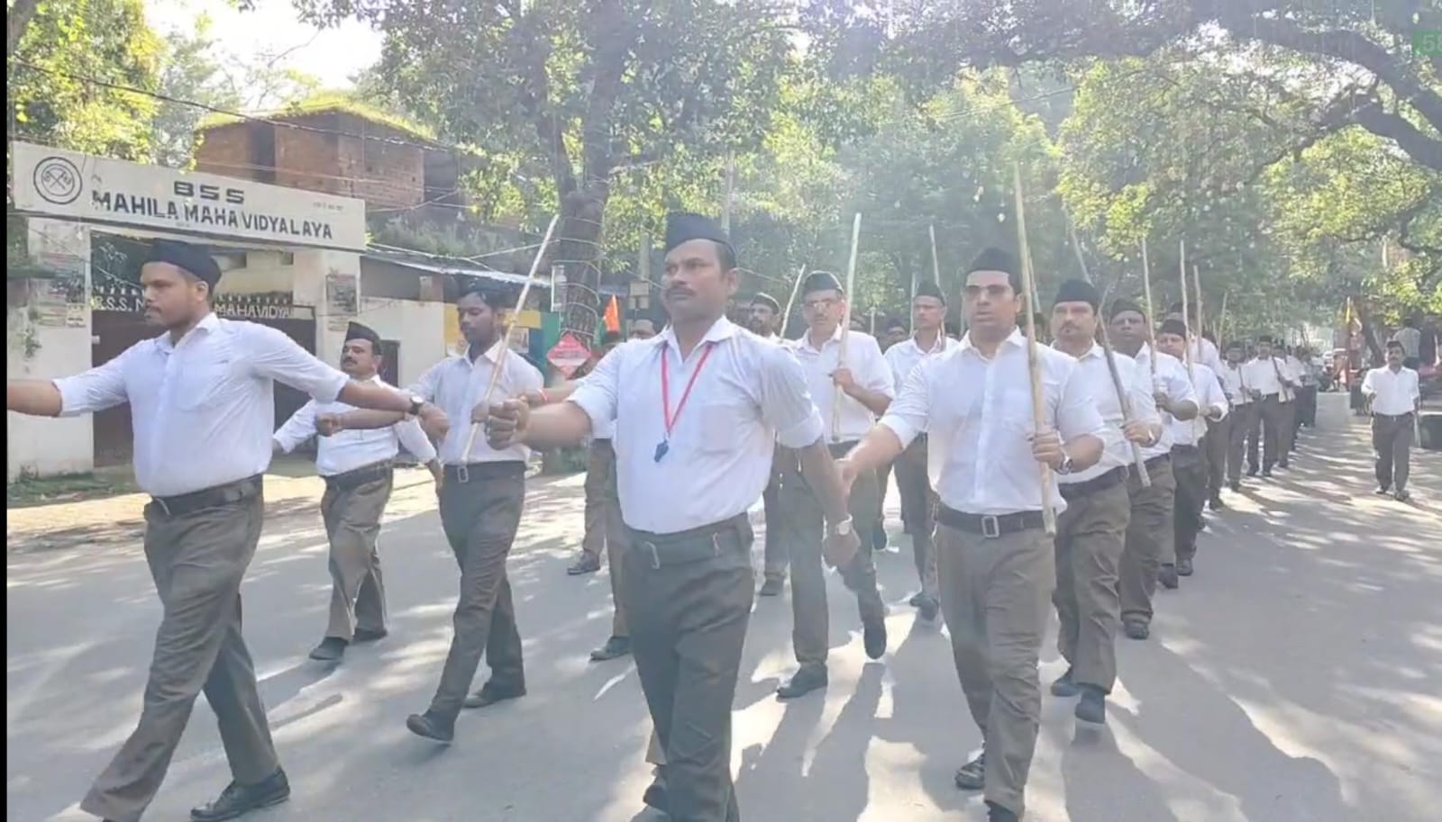 RSS के शताब्दी वर्ष पर धनबाद में भव्य पद संचलन