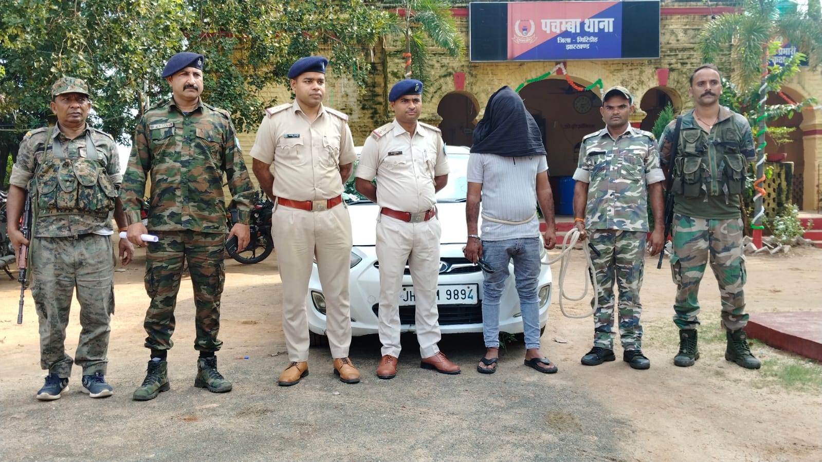 गिरिडीहः पुलिस ने मवेशी चोरी में प्रयुक्त वाहन किया जब्त, चालक अरेस्ट