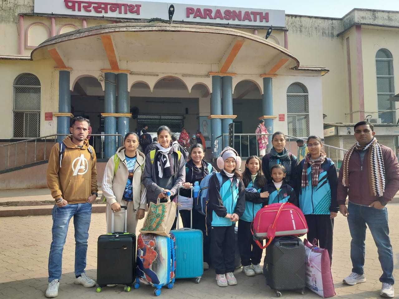 राष्ट्रीय महिला ताइक्वांडो प्रतियोगिता में भाग लेने गिरिडीह की टीम बोकारो रवाना