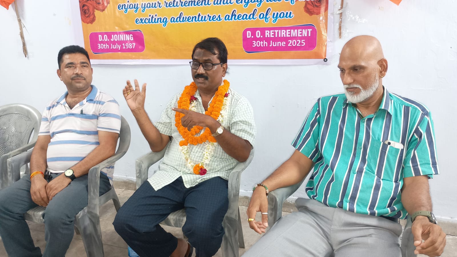 जमशेदपुरः मजदूर नेता चंद्रशेखर पंडित यूसिल से रिटायर, संघ ने दी विदाई